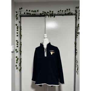 Pooh Tigger Embroidered Fleece Pullover 1/4‎ Zip Trim Sweatshirt Disney M